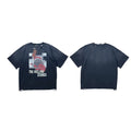 PALY Hollywood Rock Style Collage Graphic T-Shirt - Black